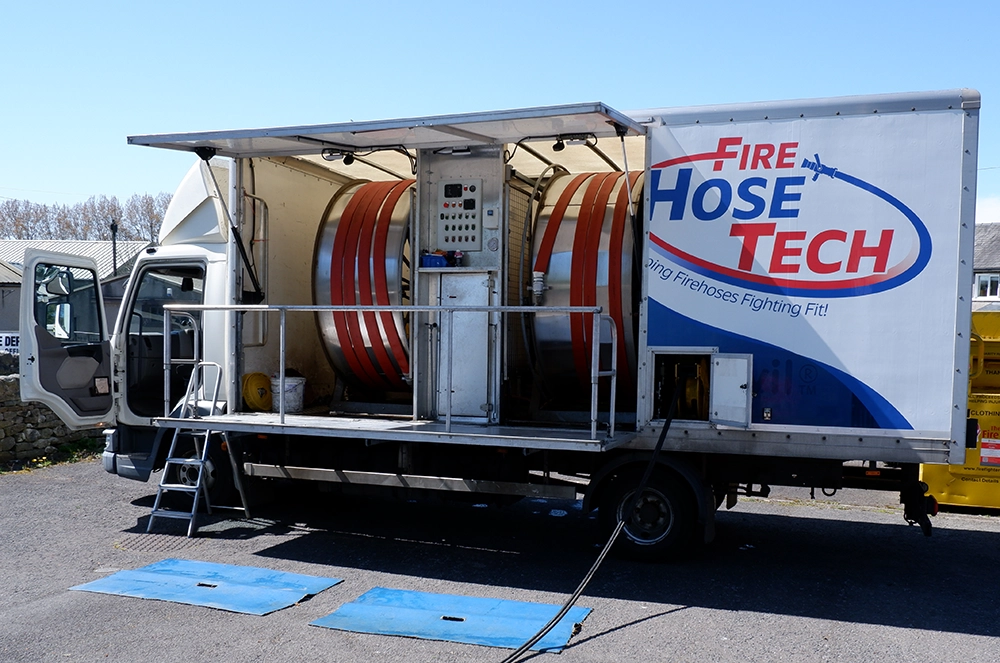 New-Truck Part of our Fire Hose Testing procedure